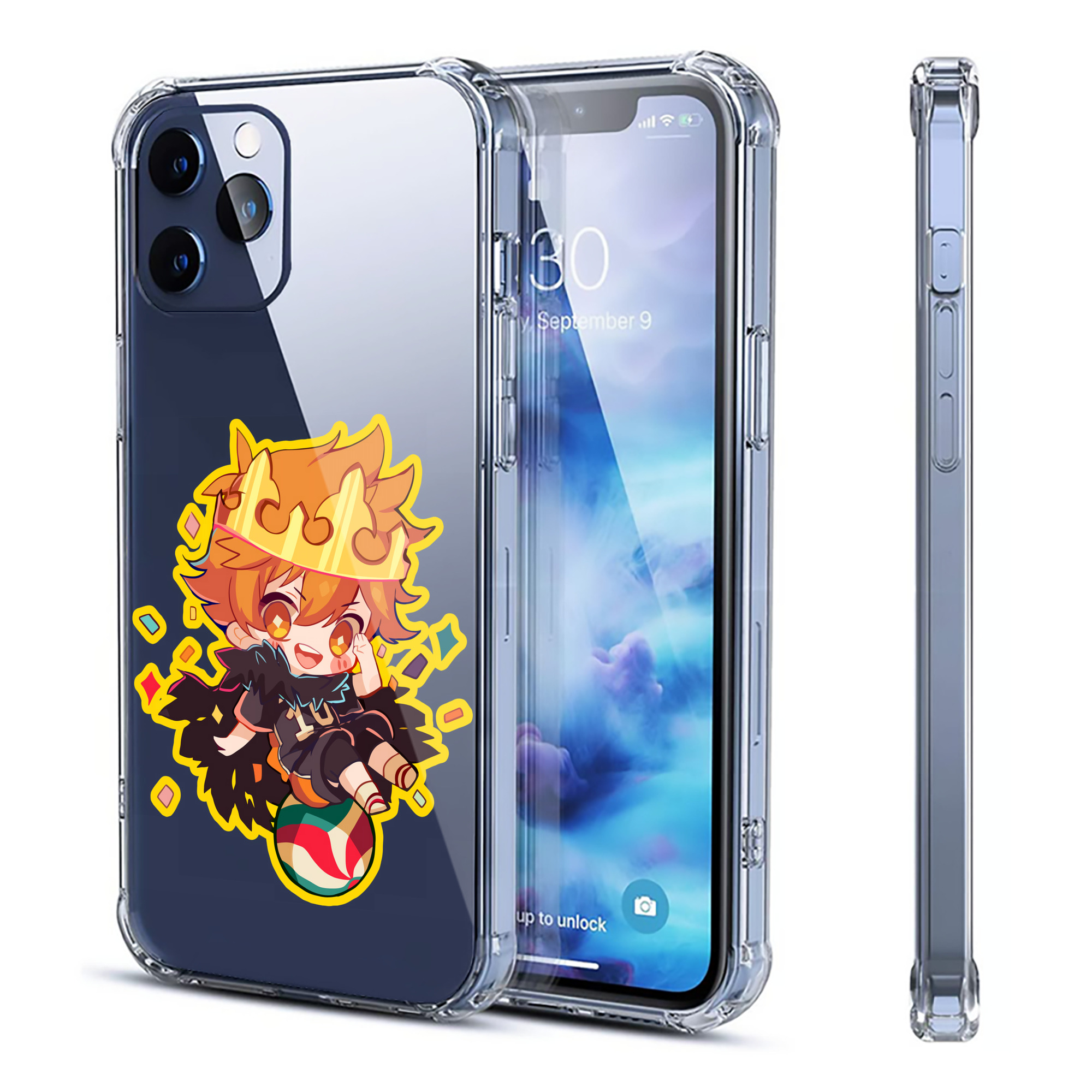 （画像用） ハイキュー!! Haikyu!! 【iPhone 12シリーズ対応】透明スマホケース（クリアソフトケース）